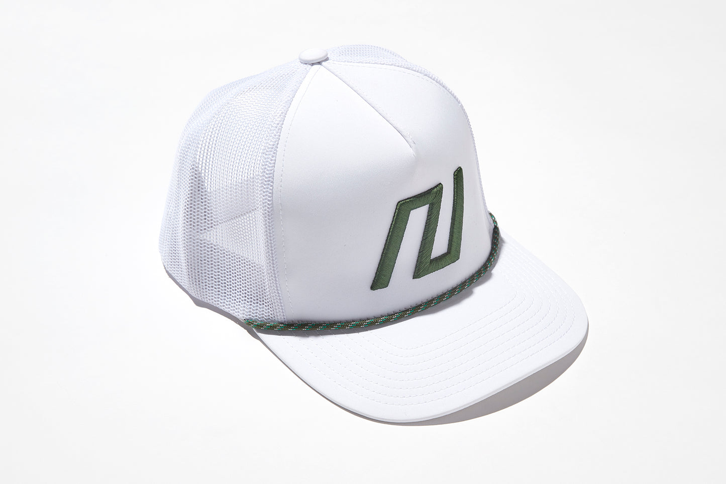 Trucker Rope Hat - White