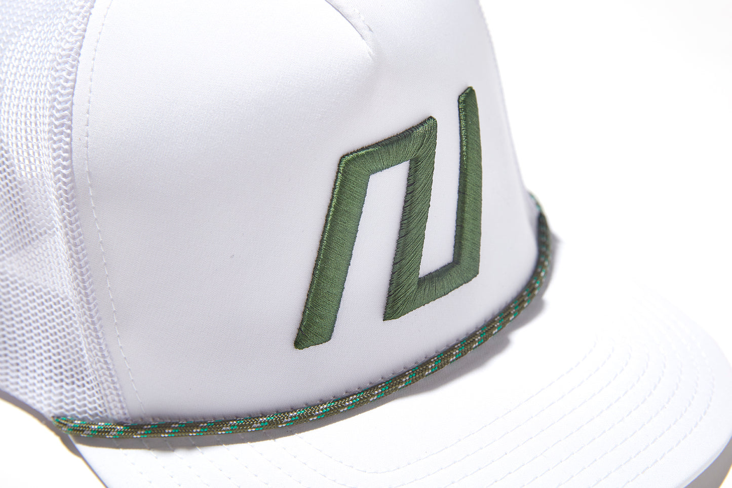 Trucker Rope Hat - White