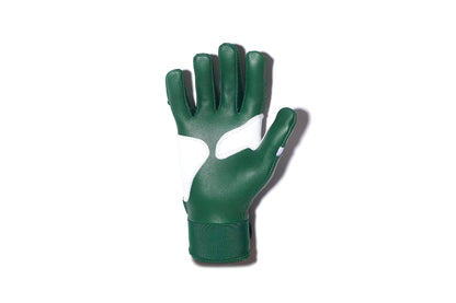 Short Cuff Batting Gloves - Green/White