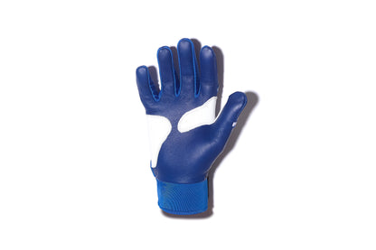 Short Cuff Batting Gloves - Blue/White
