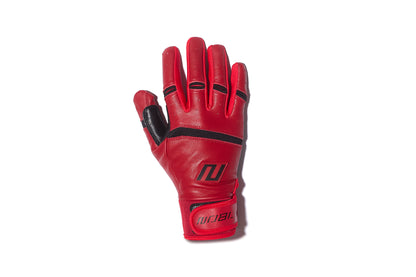 Short Cuff Batting Gloves - Red/Black