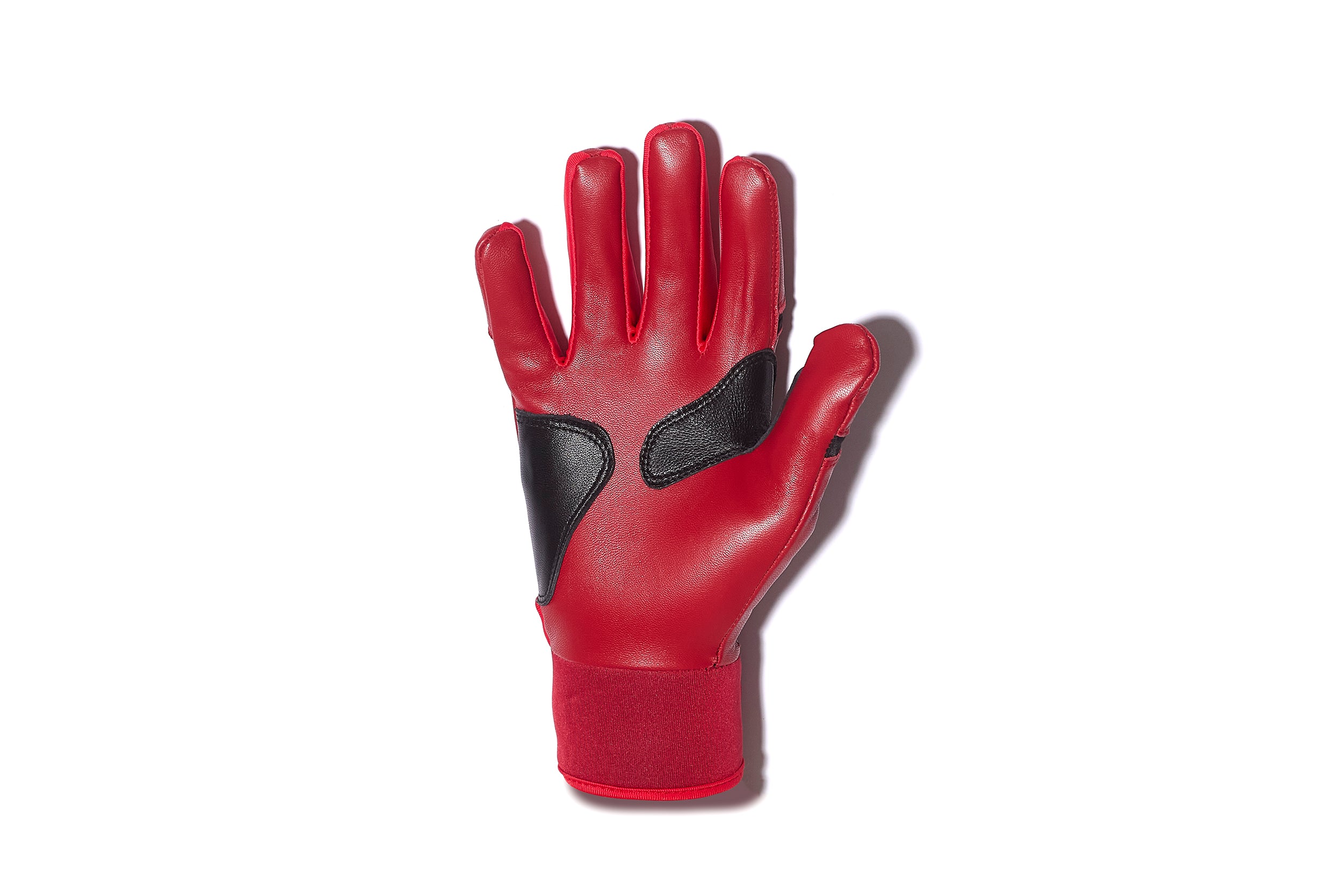 Short Cuff Batting Gloves - Red/Black