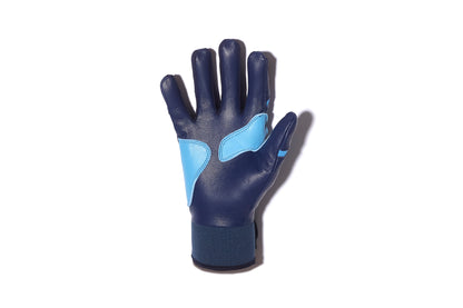 Short Cuff Batting Gloves - Navy/Carolina Blue